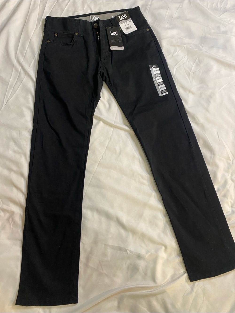 Lee Men’s Straight Jeans in Black